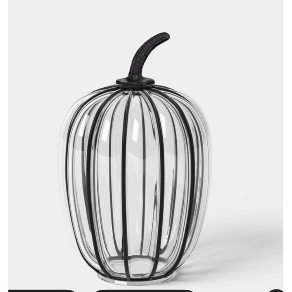 Tall Metal and Glass Halloween Pumpkin - Threshold - TIKTOK VIRAL - SHIPS NOW